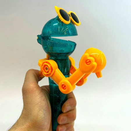 Держатель для леденцов/Игрушка-робот для хранения Lollipop (green)